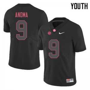 NCAA Youth Alabama Crimson Tide #9 Eyabi Anoma Stitched College 2018 Nike Authentic Black Football Jersey JP17P17NV